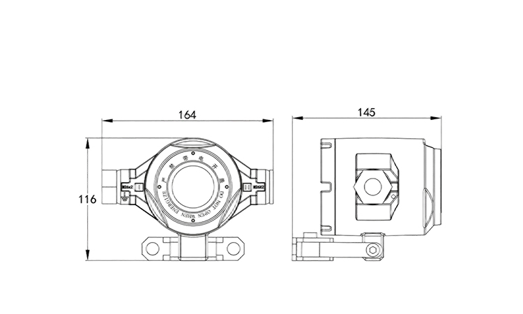 火焰探測(cè)器尺寸圖 火焰探測(cè)器尺寸圖